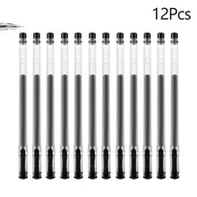 Load image into Gallery viewer, 12Pcs Diamond Tip Gel Pen 0.38mm Fine Point Large Capacity Black Blue Red Ink For Exam Signing Writing School Office Stationery Supplies