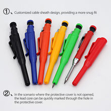 Load image into Gallery viewer, 2.8mm Woodworking Carpenter Pencil Lead Set Protective Cover Sharpener Deep Hole Marking Drawing Tools For Engineer Carpenter Supplies