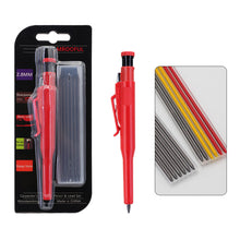 Load image into Gallery viewer, 2.8mm Woodworking Carpenter Pencil Lead Set Protective Cover Sharpener Deep Hole Marking Drawing Tools For Engineer Carpenter Supplies
