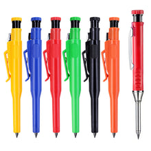 Load image into Gallery viewer, 2.8mm Woodworking Carpenter Pencil Lead Set Protective Cover Sharpener Deep Hole Marking Drawing Tools For Engineer Carpenter Supplies