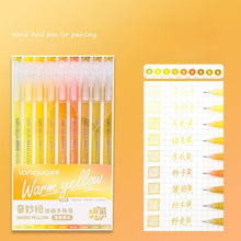 Load image into Gallery viewer, 9Pcs/Set Colorful Morandi Gel Pen 0.9mm Retro Color Ink Pen For DIY Graffiti Drawing Handbook Student School Art Supplies