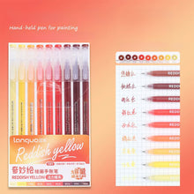 Load image into Gallery viewer, 9Pcs/Set Colorful Morandi Gel Pen 0.9mm Retro Color Ink Pen For DIY Graffiti Drawing Handbook Student School Art Supplies
