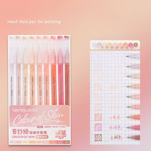 Load image into Gallery viewer, 9Pcs/Set Colorful Morandi Gel Pen 0.9mm Retro Color Ink Pen For DIY Graffiti Drawing Handbook Student School Art Supplies