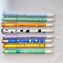 Load image into Gallery viewer, 8Pcs Cute 3D Animal Erasable Gel Pen 0.7mm Fine Tip Colorful Ballpoint Pen For School Office Supplies Stationery