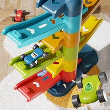 Load image into Gallery viewer, Multi Layer Cartoon Gliding Track Car Inertia Racing Toy Children Puzzle Slide Car For Kids