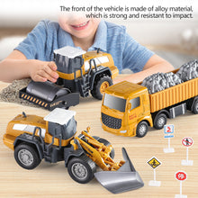 Load image into Gallery viewer, Alloy Plastic Diecast Engineering Vehicle Toy Excavator Crane Bulldozer Forklift Tractor Model Gift For Boys Kids