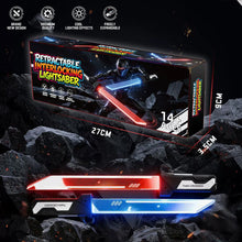 Load image into Gallery viewer, 2 In 1 Retractable Lightsaber Toy Led Flash Rotating Double Sword Cosplay Role Play Gift For Kids Adults