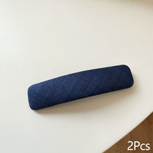 Load image into Gallery viewer, 2Pcs Vintage Dark Blue Polka Dot Fabric Hair Clip Hairpins Handmade Bangs Side Hair Accessories For Women Girls
