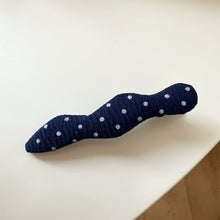 Load image into Gallery viewer, 2Pcs Vintage Dark Blue Polka Dot Fabric Hair Clip Hairpins Handmade Bangs Side Hair Accessories For Women Girls