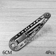 Load image into Gallery viewer, 4Pcs Vintage Y2K Geometric Hollowed Out Oval Metal Hair Clips Punk Side Hair Accessories For Women