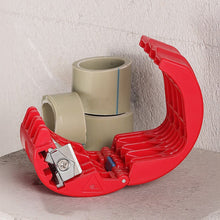 Load image into Gallery viewer, Manual Plastic Pipe Cutting Tool Handheld PVC Pipe Cutter with Safety Lock for Home Plumbing Repair and DIY Projects for Homeowners and Plumbers