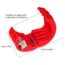 Load image into Gallery viewer, Manual Plastic Pipe Cutting Tool Handheld PVC Pipe Cutter with Safety Lock for Home Plumbing Repair and DIY Projects for Homeowners and Plumbers