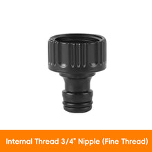 Load image into Gallery viewer, Water Hose Quick Connect Universal Faucet Adapter 1/2" 3/4" 1" 3/8"Garden Watering Car Washing Plastic Hose Fittings Pipe Joint Washing Machine Attachment DIY Parts