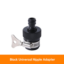 Load image into Gallery viewer, Water Hose Quick Connect Universal Faucet Adapter 1/2" 3/4" 1" 3/8"Garden Watering Car Washing Plastic Hose Fittings Pipe Joint Washing Machine Attachment DIY Parts