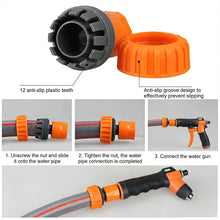 Load image into Gallery viewer, Water Hose Quick Connect Universal Faucet Adapter 1/2" 3/4" 1" 3/8"Garden Watering Car Washing Plastic Hose Fittings Pipe Joint Washing Machine Attachment DIY Parts