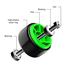 Load image into Gallery viewer, Foldable 4-Wheel Ab Roller Fat Burning Stomach Toning Quiet Roller Home Fitness Equipment for Men Women