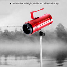 Load image into Gallery viewer, Night Fishing Ground Spike Light Stand Universal Swivel Telescopic Adjustable Stainless Steel Tripod Ground Insert Fishing equipment