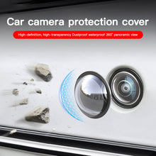 Load image into Gallery viewer, 2Pcs Car Front Rear Camera Protective Cover Dustproof Waterproof Anti-Gravel HD Transparent 360° Lens Protector