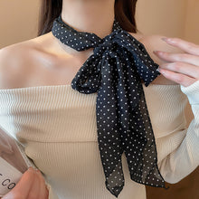 Load image into Gallery viewer, Leopard Print Polka Dot Satin Scarf Boho Multifunction Hair Band Head Wrap Neck Belt Accessories For Women