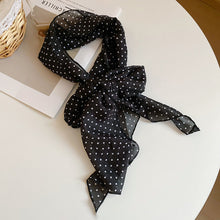 Load image into Gallery viewer, Leopard Print Polka Dot Satin Scarf Boho Multifunction Hair Band Head Wrap Neck Belt Accessories For Women