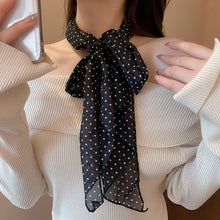 Load image into Gallery viewer, Leopard Print Polka Dot Satin Scarf Boho Multifunction Hair Band Head Wrap Neck Belt Accessories For Women