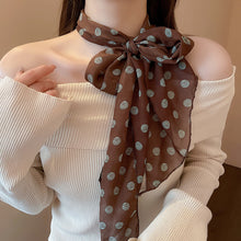 Load image into Gallery viewer, Leopard Print Polka Dot Satin Scarf Boho Multifunction Hair Band Head Wrap Neck Belt Accessories For Women