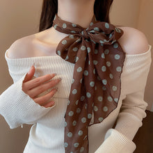 Load image into Gallery viewer, Leopard Print Polka Dot Satin Scarf Boho Multifunction Hair Band Head Wrap Neck Belt Accessories For Women