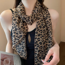 Load image into Gallery viewer, Leopard Print Polka Dot Satin Scarf Boho Multifunction Hair Band Head Wrap Neck Belt Accessories For Women