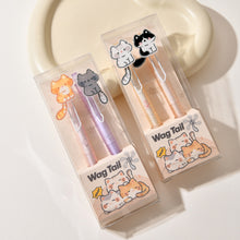 Load image into Gallery viewer, 2Pcs Cute Wagging Tail Cat Cartoon Gel Pen Kawaii Automatic Black Neutral Pen School Stationery Supplies Gift