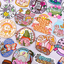 Load image into Gallery viewer, Cartoon Letter Embroidery Iron On Patches Thermoadhesive Diy Garment Sew Stickers For Clothing Accessories Jacket Decoration