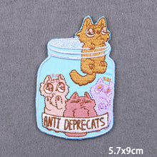 Load image into Gallery viewer, Cartoon Letter Embroidery Iron On Patches Thermoadhesive Diy Garment Sew Stickers For Clothing Accessories Jacket Decoration