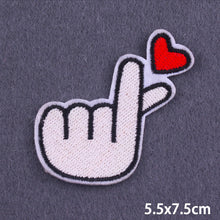 Load image into Gallery viewer, Cartoon Letter Embroidery Iron On Patches Thermoadhesive Diy Garment Sew Stickers For Clothing Accessories Jacket Decoration
