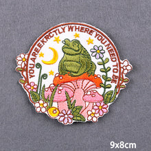 Load image into Gallery viewer, Cartoon Letter Embroidery Iron On Patches Thermoadhesive Diy Garment Sew Stickers For Clothing Accessories Jacket Decoration