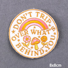 Load image into Gallery viewer, Cartoon Letter Embroidery Iron On Patches Thermoadhesive Diy Garment Sew Stickers For Clothing Accessories Jacket Decoration