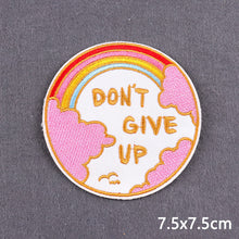 Load image into Gallery viewer, Cartoon Letter Embroidery Iron On Patches Thermoadhesive Diy Garment Sew Stickers For Clothing Accessories Jacket Decoration