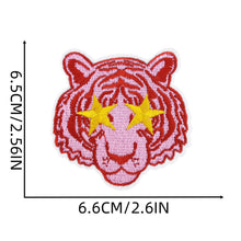 Load image into Gallery viewer, Pink Cartoon Letter Embroidery Iron On Patches Thermoadhesive Diy Sew Stickers For Clothing Accessories Jacket Decoration