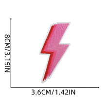 Load image into Gallery viewer, Pink Cartoon Letter Embroidery Iron On Patches Thermoadhesive Diy Sew Stickers For Clothing Accessories Jacket Decoration