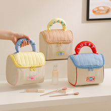 Load image into Gallery viewer, Cute Cartoon House Shape Cosmetic Bag Large Capacity Portable Travel Wash Bag Makeup Storage Organizer Handbag