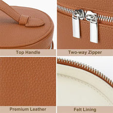 Load image into Gallery viewer, Large Capacity PU Leather Cosmetic Box Internal Storage Box Travel Portable Cosmetic Bag Classified Storage Bag