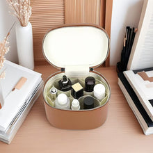 Load image into Gallery viewer, Large Capacity PU Leather Cosmetic Box Internal Storage Box Travel Portable Cosmetic Bag Classified Storage Bag