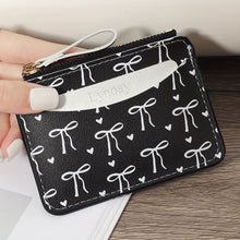 Load image into Gallery viewer, Fashion PVC Credit Card Holder Slim Small Card Case Roomy Cute Bow Lightweight Coin Purse Wallet For Women Girls