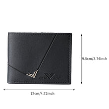 Load image into Gallery viewer, Slim PU Leather Men Wallet Folding Vintage Credit Card Holder Large Capacity Money Purse Wallet Storage Bag