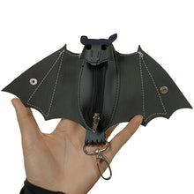 Load image into Gallery viewer, Bat Coin Purse Foldable Wings Zippered Pouch Gothic Keychain Wallet Storage Bag For Women Men Shopping Travel Outdoor