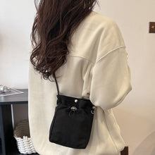 Load image into Gallery viewer, Nylon Canvas Soft Mini Crossbody Bag Multifunctional Square Shoulder Bag Lightweight Simple Phone Wallet Messenger Purse Handbag