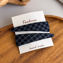 Load image into Gallery viewer, Elegant Sweet Plaid Triangle Hair Clip Simple Side BB Clip Versatile Bangs Hair Accessories For Women