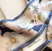 Load image into Gallery viewer, Elegant Floral Scarf Narrow Thin Long Hairband Neckerchief Vacation Headscarf Bag Decoration Accessories For Women