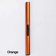 Load image into Gallery viewer, USB Rechargeable Lighter Electric Ignition Flameless Lighter with LED Battery Display Safety Lighter for Camping BBQ Kitchen Candle