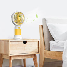 Load image into Gallery viewer, Cute Cartoon Handheld Mini Fan with Desktop Stand & Phone Holder Silent Portable Electric Fan for Office Desk Outdoor Travel