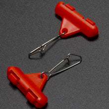 Load image into Gallery viewer, 10PCS Stainless Steel Heavy Duty Lead Weight Swivel with Double Safety Snap Weight Clip for Catfish Rig / Braided Line Lure Triangle Plastic Snap