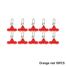 Load image into Gallery viewer, 10PCS Stainless Steel Heavy Duty Lead Weight Swivel with Double Safety Snap Weight Clip for Catfish Rig / Braided Line Lure Triangle Plastic Snap
